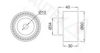 AUTEX 651155 Deflection/Guide Pulley, timing belt